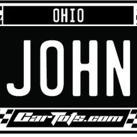 Personalized Customized Toddler Car License Plate