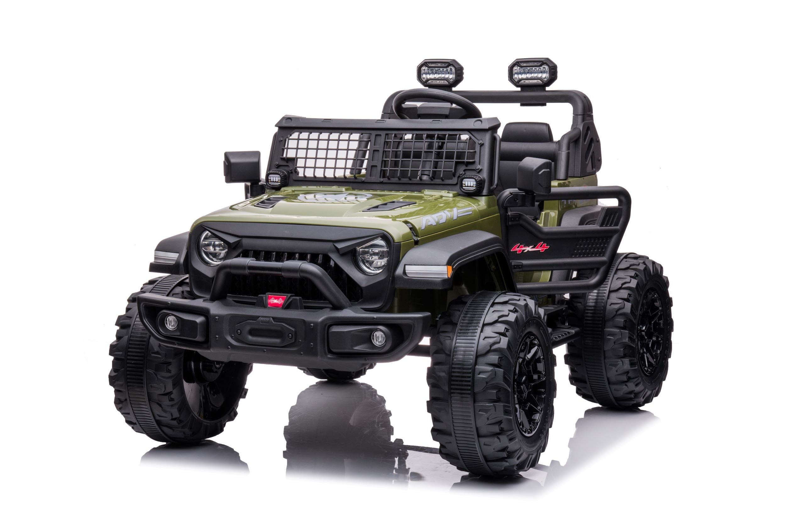 24V Ridington Alpine Two-Seater Ride-On Truck with Rubber Tires and Pa ...