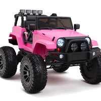 Wheelie 24 Volt jeep Ride On Truck with 2.4G Remote Control and Rubber Tires