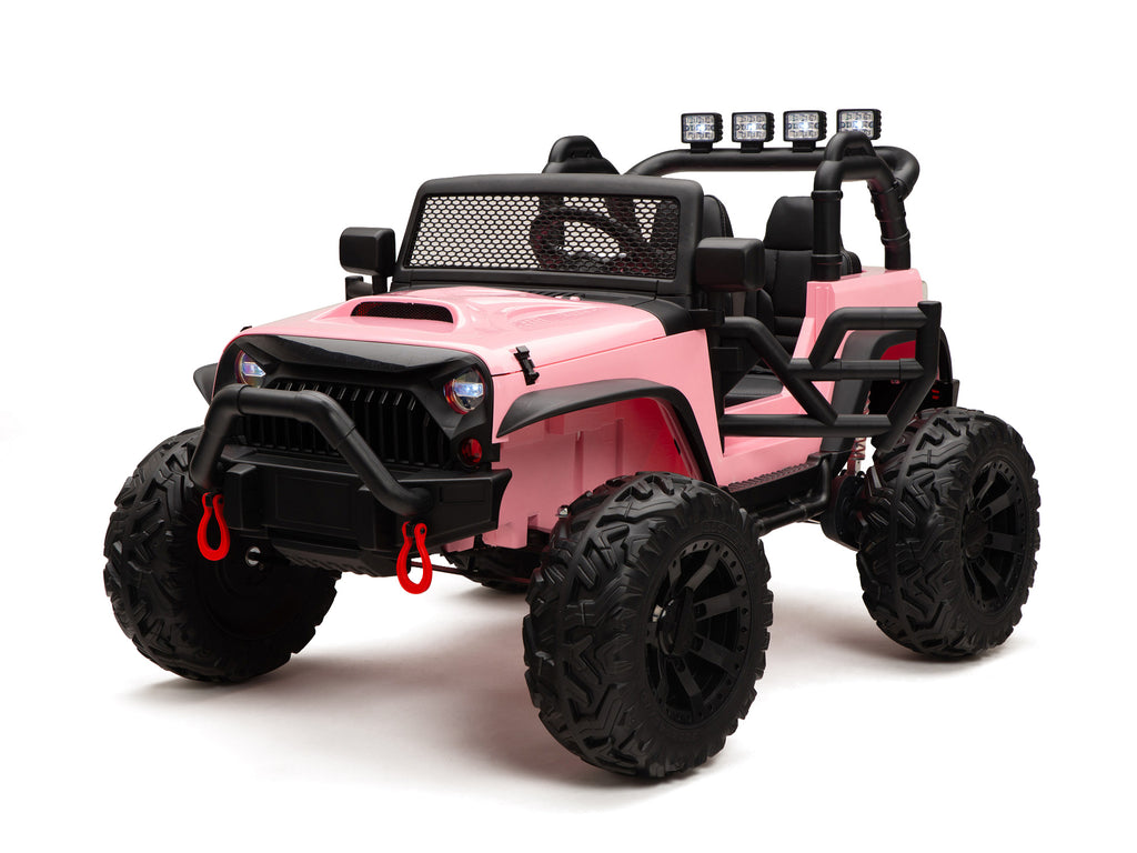 Crawler 24 Volt jeep Ride On Truck with 2.4G Remote Control and Rubber Wheels
