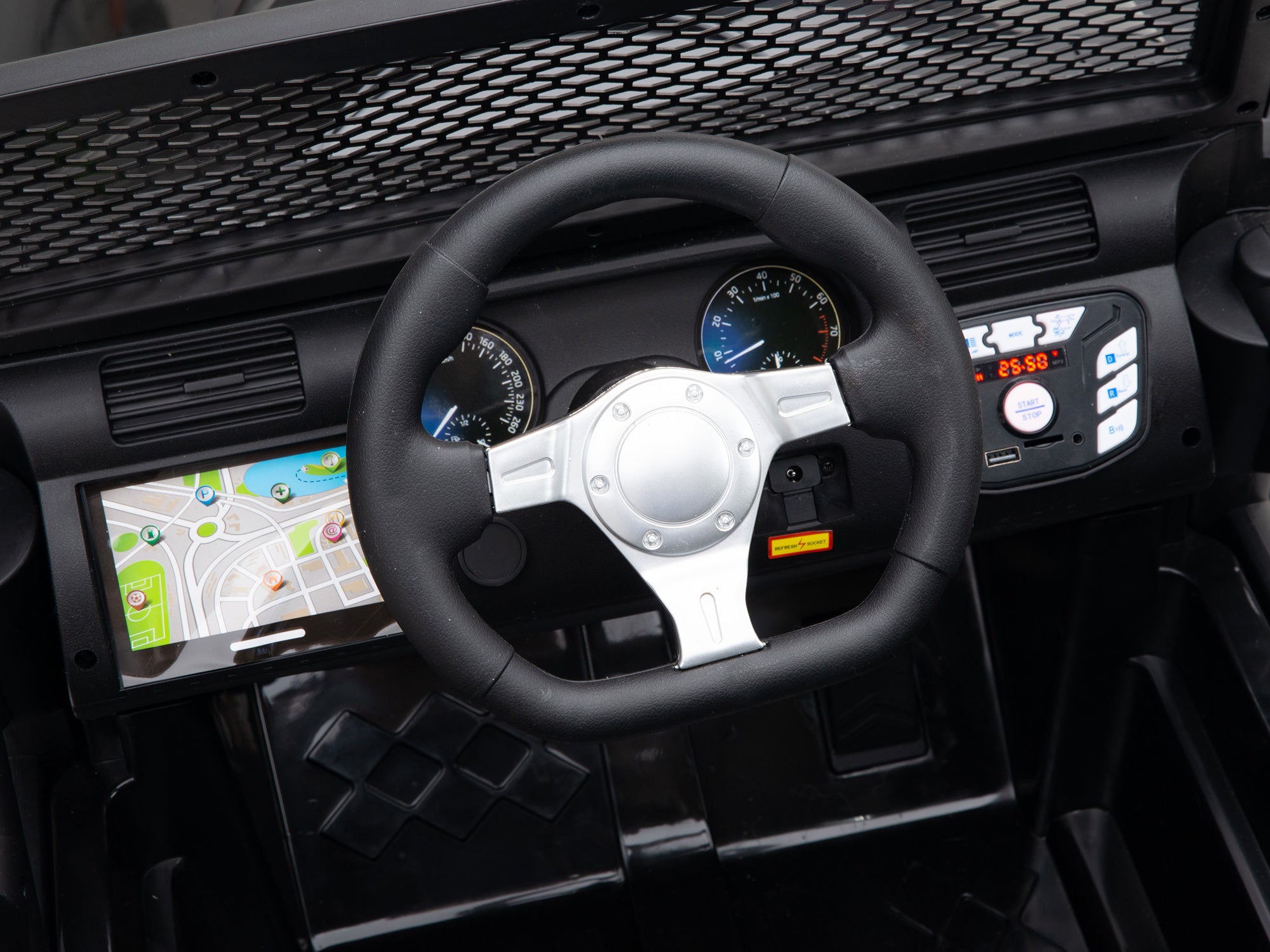 Crawler 24 Volt jeep Ride On Truck with 2.4G Remote Control and Rubber Wheels