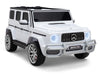 White Mercedes-Benz Remote Control Ride On G63 AMG G Wagon W/Rubber Tires and Opening Doors