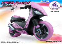 Dragon Ride On Motorcycle 6V In Pink