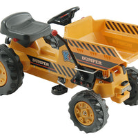 Ride On Pedal Power Tractor with Dump Bucket Construction Vehicle