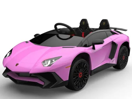 Pink Lamborghini Aventador for toddlers with remote