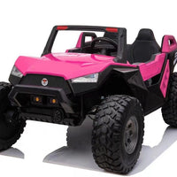 Pink Side by Side Remote Ride On 24 Volt Buggy