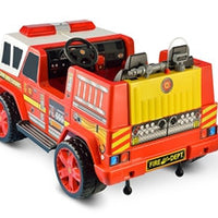 Fire Truck Ride On 2 Seat With Working Hose