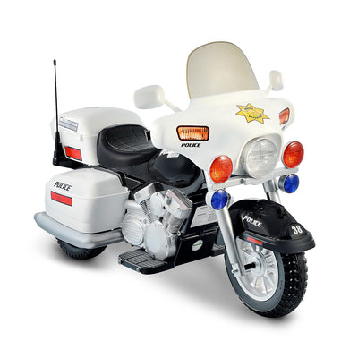 Police Patrol 12V Ride On 3 Wheel Police Motorcycle