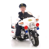 Police Patrol 12V Ride On 3 Wheel Police Motorcycle