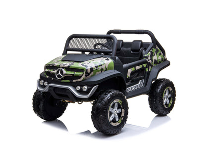 Camouflage Mercedes Toddler Unimog with Leather Seat